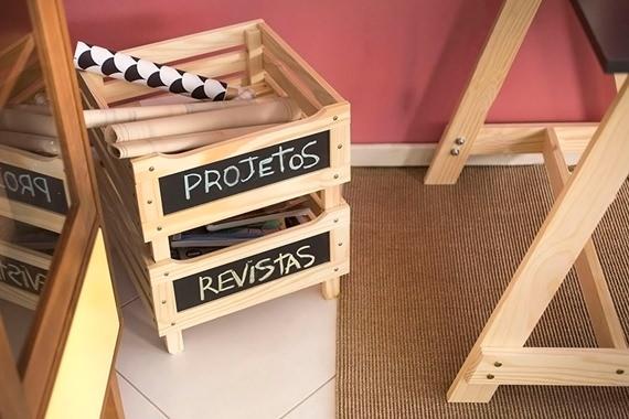 Caixas organizadoras para escritório