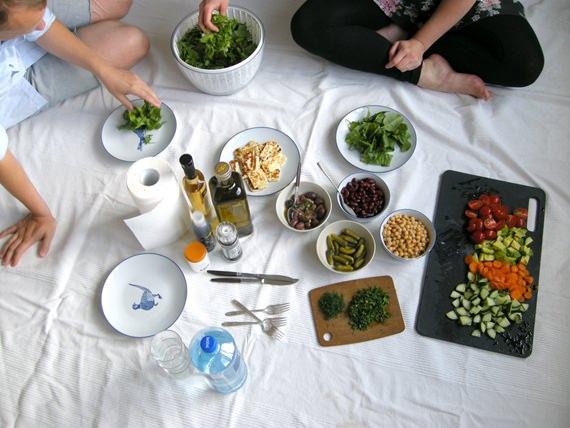 Piquenique dentro de casa